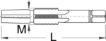 Alternative view of זוג מברזים להכנת זרועות קרנק לתותב Unior דגם 1695.2