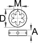 Alternative view of מחרוקת לצוואר מזלג "1-1/8 ללא ידית Unior דגם 1696.1