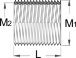 Alternative view of הברגות 5/8 (פנימי 9/16) לזרוע פדל ימין Unior דגם 1695.3a