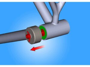 Alternative view of חולץ מיסבי BB90 לציר מרכזי Unior דגם 1625/2BB90