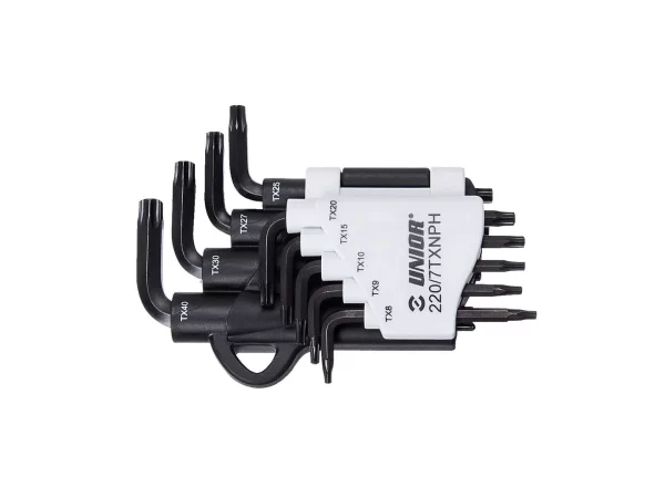 מארז מפתחות כוכב Unior Set of wrenches with TX profile in plastic clip