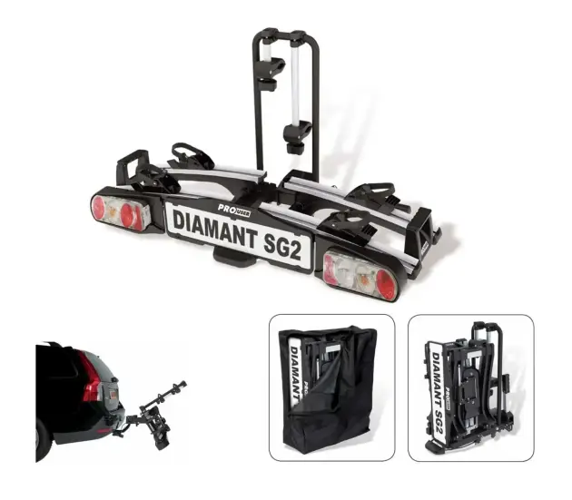 מתקן אופניים לרכב מתקפל מסוג "מגש" 2 זוגות Diamant SG2 – תמונה 6