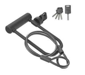 מנעול SYNCROS פרסה לאופניים SYNCROS Warfield U-Lock w/Loop Cable