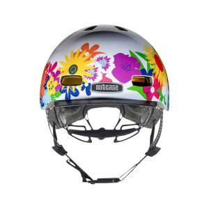 Alternative view of קסדה לילדים ונוער Nutcase Little Nutty Mips לבן פרחוני Wild Child