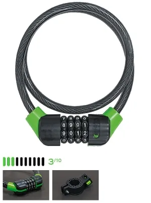 מנעול כבל 80X10 רמה 3 טוקיו CITADEL -