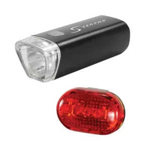 סט פנסים לאופניים CP-N4 סוללות 150/10 לומנס -