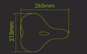 Alternative view of אוכף רחב ארגונומיק עם חריץ   DDK 265X215 ER-GO-NOM-IC MEMORY  FOAM