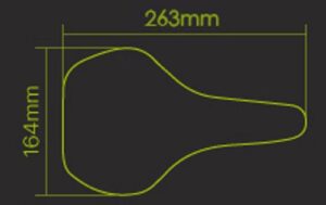 Alternative view of אוכף DDK D2 MEMORY FOAM COMFORT PLUS 102 שחור