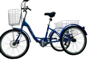תלת אופן לוקו כחול 24" עם הילוכים ומעצורי דיסק הידראולי