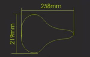 Alternative view of אוכף נוחות רחב עם אלסטומר DDK 255X220 MEMORY FOAM