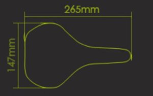 Alternative view of אוכף DDK D2 MEMORY FOAM COMFORT PLUS 153 שחור