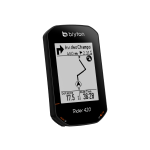 Alternative view of Bryton Rider 420 E מחשבון רכיבה לאופניים