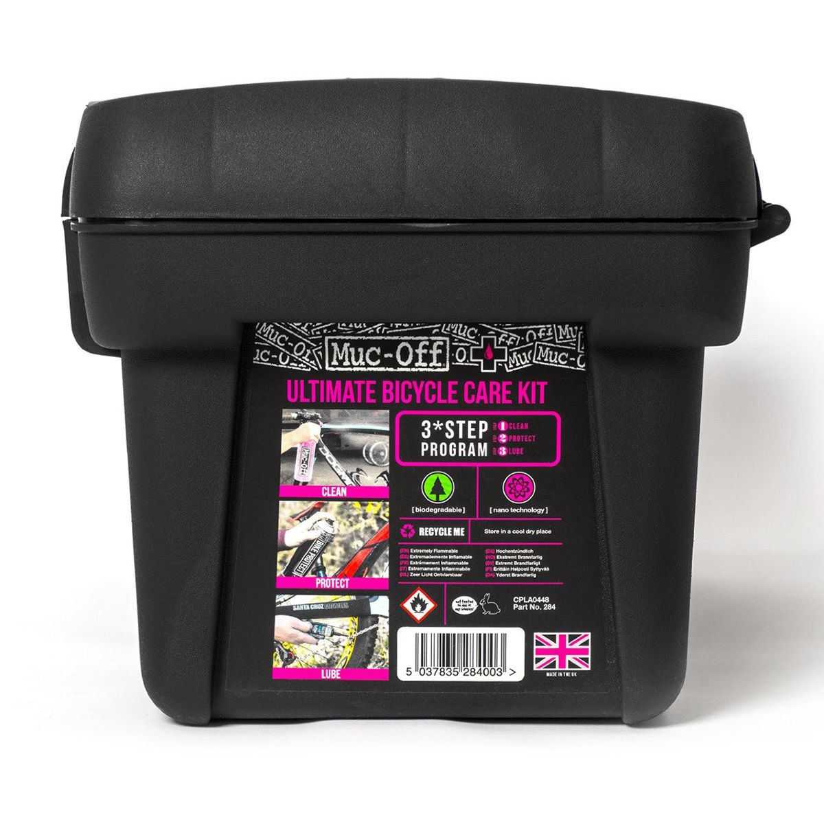 Muc-Off Ultimate Bicycle Care Kit (11 Pezzi) + 2 Coprifreno A Disco - Set Completo Manutenzione Bici