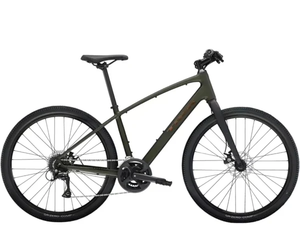 ⁦אופני עיר Trek Dual Sport 1 Gen 5 - Satin Black Olive⁩ – תמונה ⁦2⁩