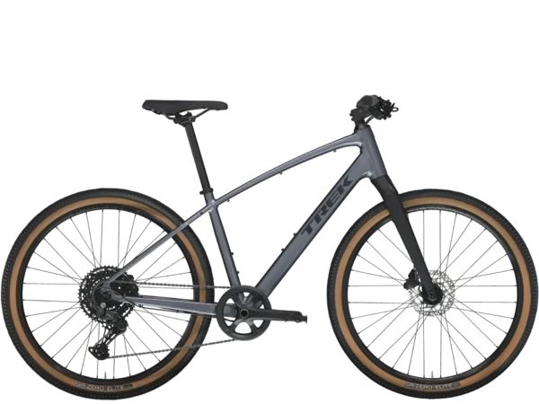 ⁦אופני עיר Trek Dual Sport 3 Gen 5 2024 - Grey⁩ – תמונה ⁦2⁩