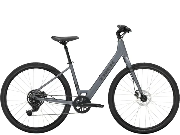 ⁦אופני עיר נוחים Trek Verve 2 LowStep Disc 2025 - Galactic Grey⁩ – תמונה ⁦2⁩