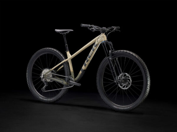 ⁦Trek Roscoe 9 2023 – אופני All Mountain זנב קשיח - Matte Quicksand to Olive Fade/Black⁩ – תמונה ⁦3⁩