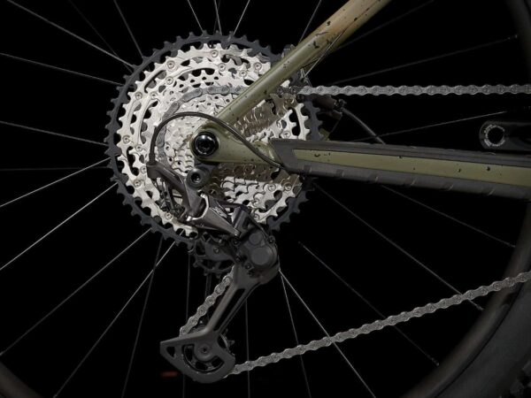 ⁦Trek Roscoe 9 2023 – אופני All Mountain זנב קשיח - Matte Quicksand to Olive Fade/Black⁩ – תמונה ⁦4⁩