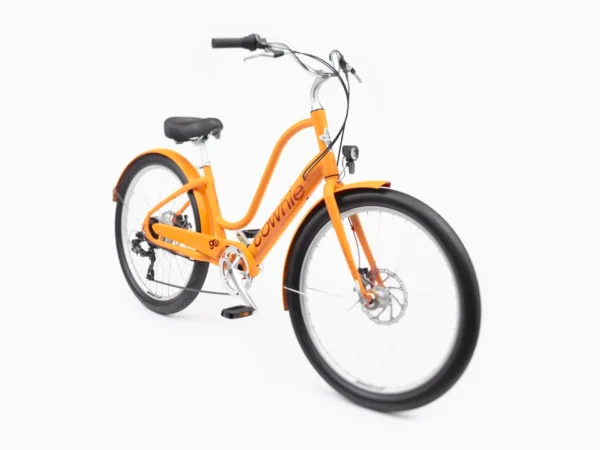 ⁦אופני עיר חשמליים Townie Go! 7D EQ Step-Thru - Mango⁩ – תמונה ⁦2⁩