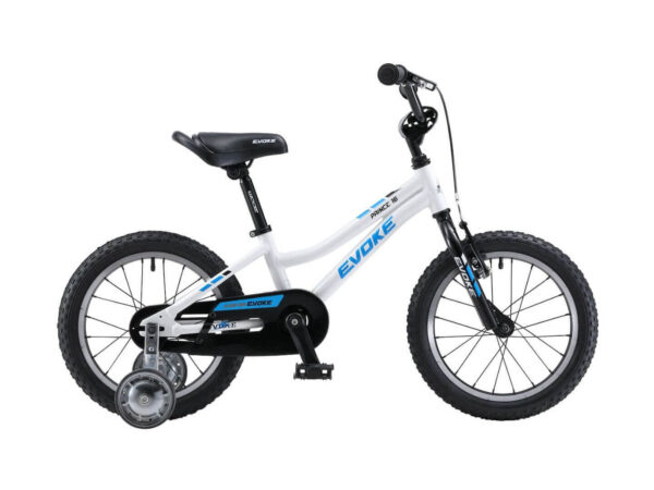 ⁦אופניי BMX ילדים ללא הילוכים Evoke Prince 16 Boys - White⁩ – תמונה ⁦2⁩