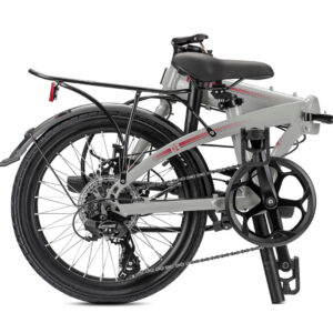 Alternative view of אופניים מתקפלים Tern Link B8 2022 עם כנפיים וסבל - Grey/Red
